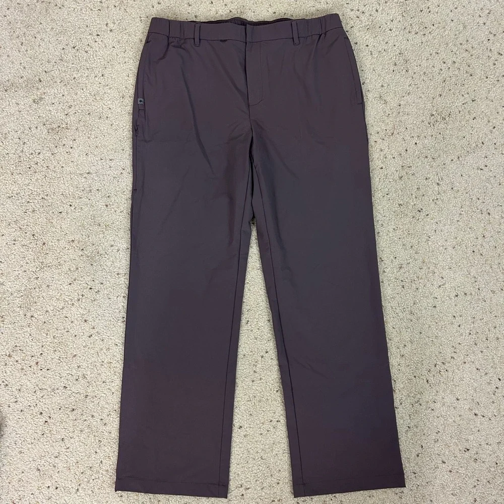 Figs Pro Straight Leg Scrub Pants Brown Technical Men's Large